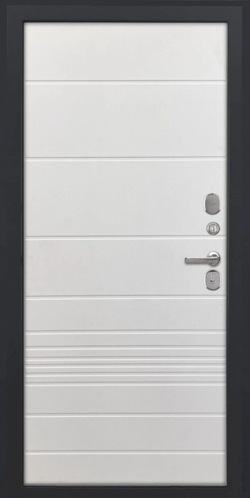 Входная дверь Квадро ФЛ-700 (10мм, ясень белый) внутренняя сторона